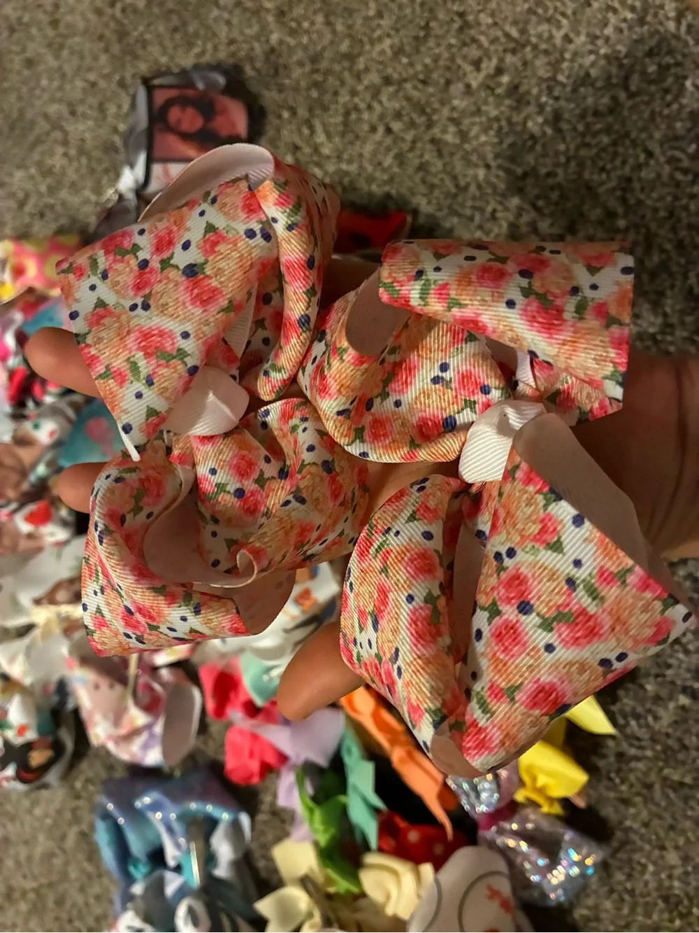 Kids Multi-Color Hair Bow Set -